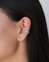 Piercing Croissant Ródio Branco