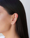 Piercing Duplo Gotas Banhado a Ouro 18K