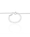 Gargantilha Grummet 2 mm Ródio Branco - 45 cm