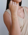Pulseira Elos Portugueses Árvore da Vida Banhado a Ouro 18K