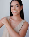 Pulseira Elos Portugueses Árvore da Vida Banhado a Ouro 18K