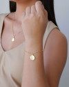 Pulseira Tudo Posso Naquele Que Me Fortalece Banhado a Ouro 18K