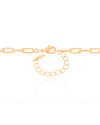 Gargantilha Elos Ovais 4 mm Banhado a Ouro 18K - 40 cm