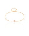Pulseira Veneziana Pérola 6 mm Banhado a Ouro 18K