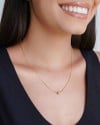 Gargantilha Veneziana Bola Lisa 6 mm Banhado a Ouro 18K - 45 cm