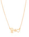 Gargantilha Elos Batimento Filho Banhado a Ouro 18K - 50 cm