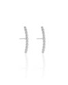 Ear Hook Bolinhas Ródio Branco