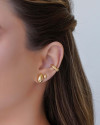 Brinco Gota Lisa 6 mm Banhado a Ouro 18K