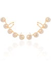 Ear Cuff Pérolas Banhado a Ouro 18K