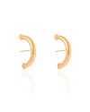 Ear Hook Tubo 4 mm Banhado a Ouro 18K