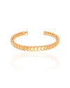 Bracelete Tratorado 6 mm Banhado a Ouro 18K