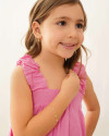 Pulseira Infantil Pontos de Luz Coloridos Banhado a Ouro 18K