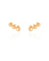 Ear Cuff Gotas Lisas Banhado a Ouro 18K