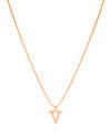 Gargantilha Veneziana Letra V Cravejada Cristal Banhado a Ouro 18K - 45 cm
