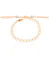 Choker Elos com Pérolas Banhado a Ouro 18K - 32 cm