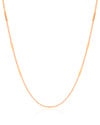 Gargantilha Grumet Achatada Banhado a Ouro 18K - 45 cm
