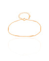 Pulseira Grumet Achatada Banhado a Ouro 18K