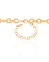 Gargantilha Elos Ovais 8 mm Banhado a Ouro 18K  - 45 cm