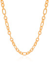 Gargantilha Elos Ovais 8 mm Banhado a Ouro 18K  - 45 cm