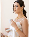 Pulseira Elos Ovais 12 mm Banhado a Ouro 18K