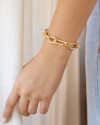 Pulseira Elos Ovais 12 mm Banhado a Ouro 18K