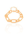 Pulseira Elos Ovais 12 mm Banhado a Ouro 18K