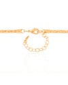 Gargantilha Malha Oca 3 mm Banhado a Ouro 18K - 45 cm