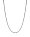 Gargantilha Malha Oca 3 mm Ródio Branco - 45 cm
