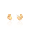 Brinco Argola Filetes 1.6 cm Banhado a Ouro 18K
