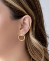 Brinco Argola Torcida 2.0 cm Banhado a Ouro 18K