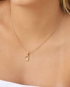 Pingente Filho Ponto de Luz Cravejado Cristal 1.4 cm Banhado a Ouro 18K