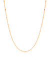 Choker Grumet Plaquinhas Banhado a Ouro 18K - 33 cm
