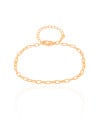 Pulseira Elos 3 mm Banhado a Ouro 18K