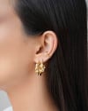 Brinco Argola Torcida Fecho Italiano 2.0 cm Banhado a Ouro 18K