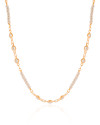 Choker Pérolas Pontos de Luz Cristal Banhado a Ouro 18K