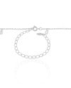 Choker Elos Gotas Cristais Ródio Branco