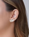 Ear Cuff Retângulos Vazados 2.0 cm Ródio Branco