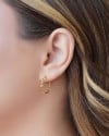 Brinco Argola Torcida 2.0 cm Banhado a Ouro 18K