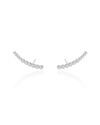 Ear Cuff Cravejado Cristal 2.4 cm Ródio Branco