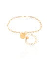 Pulseira Elos Pingente Coração Always With You Banhado a Ouro 18K