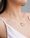Gargantilha Veneziana Orgânico Liso Pérola Banhado a Ouro 18K