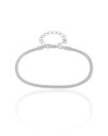 Pulseira Rabo de Rato 2 mm Ródio Branco