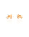 Brinco Gota Dupla Lisa Banhado a Ouro 18K