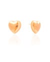 Brinco Coração Liso 1.9 cm Banhado a Ouro 18K