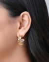 Brinco Argola Mola Lisa 2.5 cm Banhado a Ouro 18K
