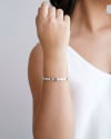 Bracelete Parafusos 5 mm Ródio Branco