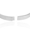 Bracelete Parafusos 5 mm Ródio Branco