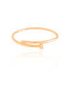 Bracelete Prego Cravejado Cristal Banhado a Ouro 18K