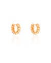 Brinco Argola Click Torcida 1.6 cm Banhado a Ouro 18K