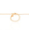 Gargantilha Veneziana Oval Liso Vazado Banhado a Ouro 18K - 45 cm